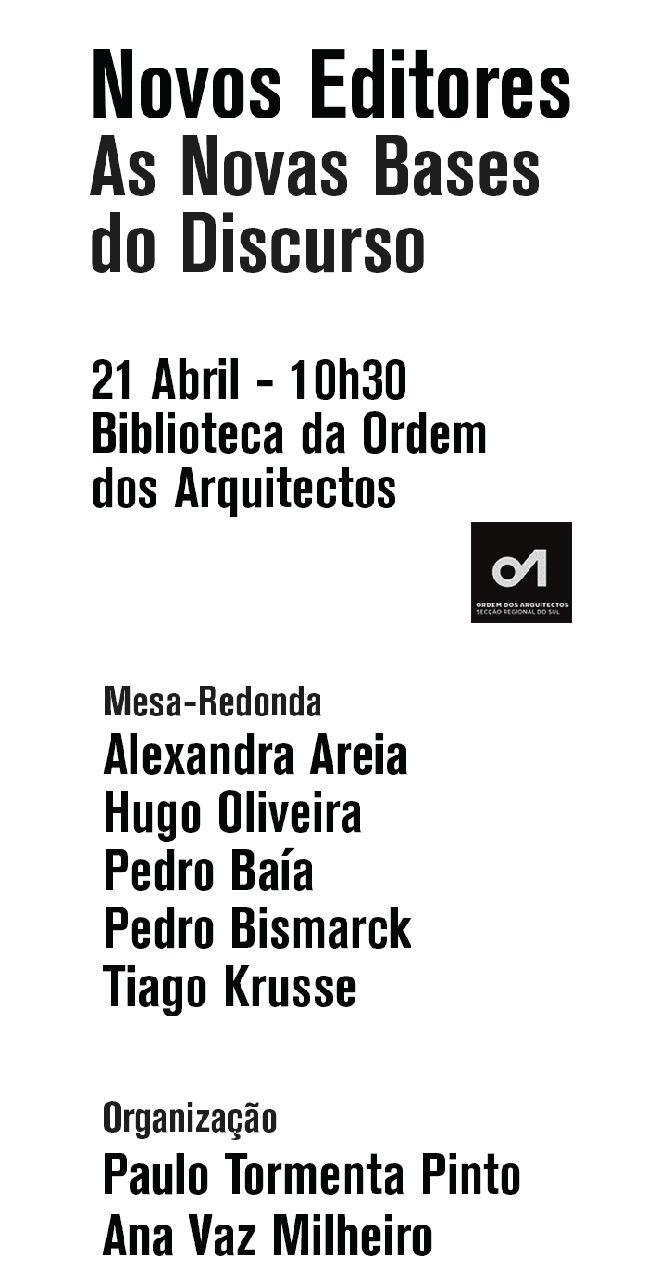 Novos Editores – 21 Abril | 10h30